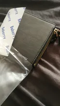 Cartera Vintage antirrobo RFID para hombre, bolsa con cierre, monedero con cremallera, billetera mágica, monedero corto de lujo