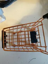 Mini carrito de la compra para niños, artículos de oficina, adornos de almacenamiento, 1 unidad