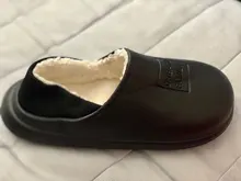 Puimentua-Zapatillas de casa antideslizantes impermeables para mujer, calzado de casa cálido de algodón para interiores, zapatillas suaves de espuma viscoelástica para parejas