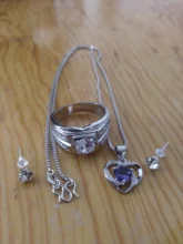 YANHUI Original sólido 925 gargantilla con cadena de plata collar de cristal de lujo CZ collares con colgantes de amor y corazones de las mujeres joyería de fiesta de regalos