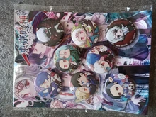 8 unids/set Anime demonio Cazavampiros: Kimetsu No Yaiba insignia de Cosplay de dibujos animados recoger mochilas bolsas de broche de botón regalo