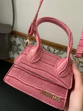 Jacquemus-Mini bolsas cuadradas pequeñas para mujer, diseñador de mano, marca de lujo, bolso de hombro de cuero de PU, trabajo, oficina, 2020