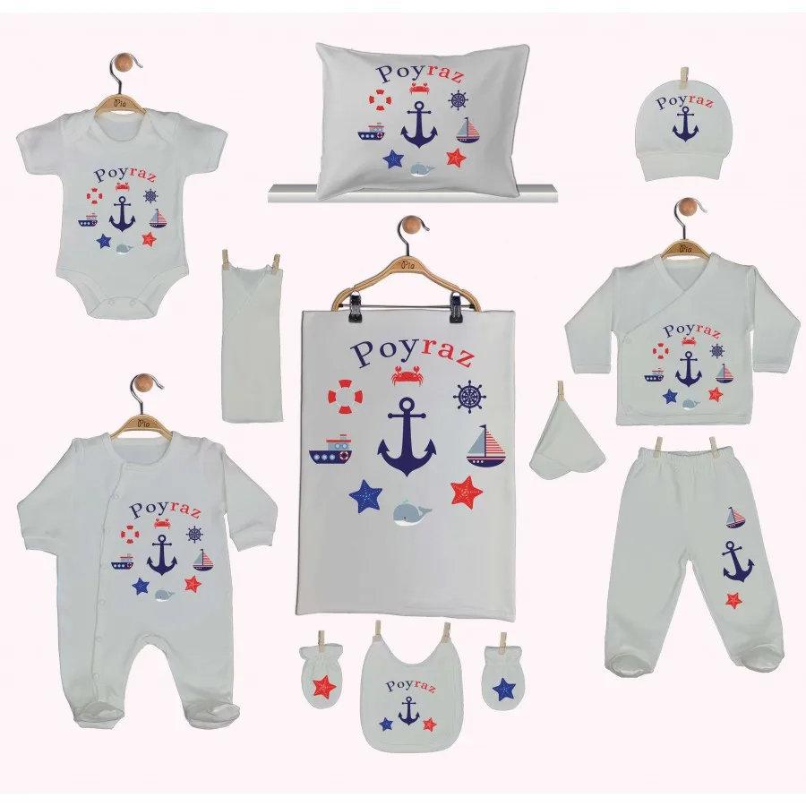 Hospital Output Set New Born Baby Boy set 11 Piece set 100 Cotton Production Custom Name lettering Custom Pouch Baby kit 2021 summer
Hospital Output Set New Born Baby Boy set 11 Piece set 100 Cotton Production Custom Name lettering Custom Pouch Baby kit 2021 summer