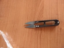 1 uds/venta al por mayor de acero de alto carbono de alta calidad de corte de línea de pescado tijeras 15g/10,5 cm en forma de U-línea de pesca tijeras de coser wholesa