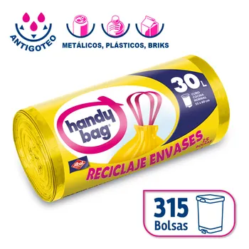 Handy Bag carrier bags out garbage-30L-reycling packaging-Pack 21 rolls (315 bags)
Handy Bag carrier bags out garbage-30L-reycling packaging-Pack 21 rolls (315 bags)