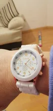 Relogio femenino nueva moda Casual damas blanco de silicona reloj de cuarzo de Ginebra señoras reloj Digital regalo Chasy,