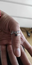 Skyrim-anillos con nombre personalizado de corazón para mujer, sortija de boda ajustable de acero inoxidable, regalo de joyería personalizado