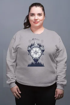 Angemiel Wear Cosmic Compass Mountain And Stars Gray Female Sweatshirt 
Angemiel Wear Cosmic Compass Mountain And Stars Gray Female Sweatshirt