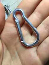 3 uds. De mosquetón de aleación de aluminio D, Clip de resorte, llavero con ganchos, llavero pequeño de escalada, para deportes de acampada