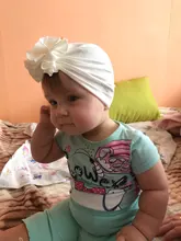 Sombrero de flores a rayas para niñas pequeñas, turbante anudado gorra tejida para niños, gorro utilería para fotos, regalos, 1 Uds.