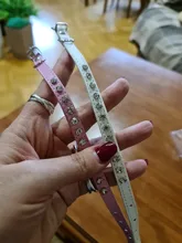 Collar de cuero sintético con diamantes de imitación para perros y gatos pequeños, accesorios para mascotas, correa para Collar de perro de diamantes, 12 colores