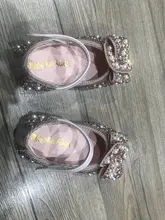 Zapatos de princesa brillantes para niños, zapatillas de perlas con diamantes de imitación para fiesta y boda, D487, 2020