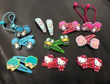 Japón lindo dibujos animados Kerokero Keroppi bebé niña accesorios para el cabello Kawaii Rana horquillas bandas elásticas para el cabello Clip para el regalo de los niños