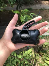 Dispensador de bolsas de basura para perros, portador dispensador de bolsas de basura de plástico, 1 rollo