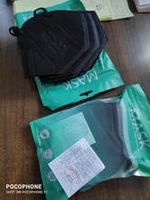 Ffp2-mascarilla reutilizable KN95 de 5 capas, máscara de tejido Reusable con filtro, color negro