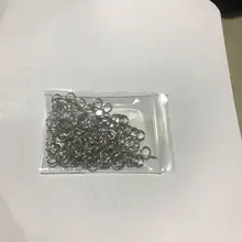 Lote de anillos abiertos de 3-20mm, 50-200 unids/lote, conectores de anillos partidos de oro rosa para DIY, joyería, accesorios Diy