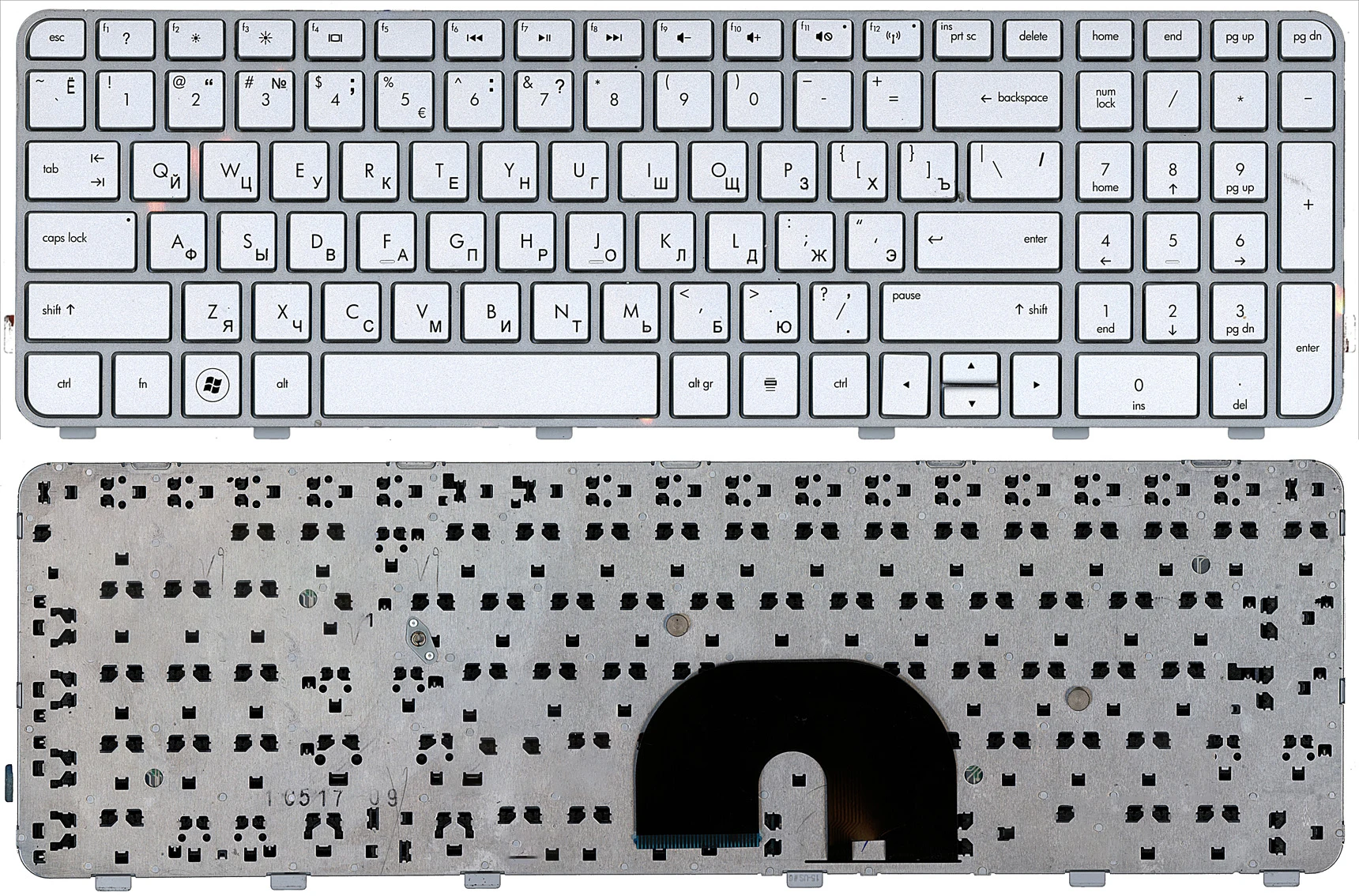 Laptop keyboard for HP Pavilion dv6-6000 Silver | Компьютеры и офис