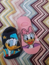 Disney-Calcetines de algodón para niña, medias invisibles de tobillo de Minnie, Mickey, Pato Donald, verano y otoño