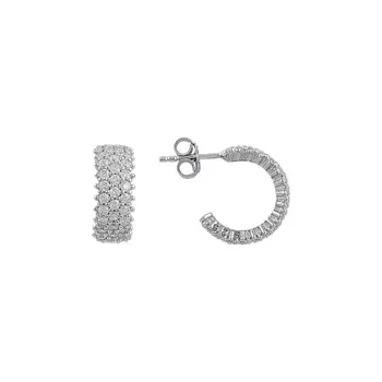 Angemiel 925 Silver 3 Row White Zirconia stone Tamtur Earrings
Angemiel 925 Silver 3 Row White Zirconia stone Tamtur Earrings