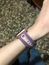 Correa deportiva para Apple Watch, banda de silicona de 44mm y 40mm para iwatch de 42/38mm, pulsera para apple watch series 6 se 5 4 3