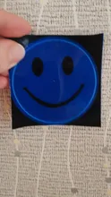 Pegatina reflectante de cara de sonrisa bonita, pegatinas de seguridad para bolsa escolar de dibujos animados de Pvc, pegatinas de decoración de papelería para seguridad de tráfico
