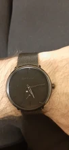 CRRJU-reloj de pulsera de acero para hombre, de marca superior, informal, de malla delgada, deportivo, de cuarzo, resistente al agua, negro, 2150