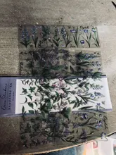 Mr.paper-paquete de 6 pegatinas de la serie Plant, pegatinas decorativas de hojas lisas, calcomanías para álbumes de recortes, Bullet Journal, pegatinas de papelería