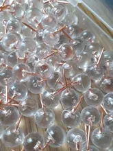 100 unids/caja Metal, acrílico, mapa alfileres cabeza acrílico con acero punto corcho JUNTA DE SEGURIDAD DE Thumbtack DE LA ESCUELA DE LA OFICINA