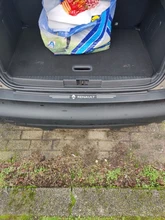 Pegatinas de parachoques trasero de cuero para coche, moldura de Placa de protección de maletero para Renault megane 2 clio duster fluence logan, accesorios captur