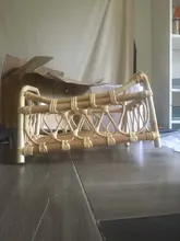 Accesorios de fotografía recién nacido, cesta tejida Vintage para sesión de fotos, accesorios infantiles, contenedor de atrezos para fotografía de bebés y niñas