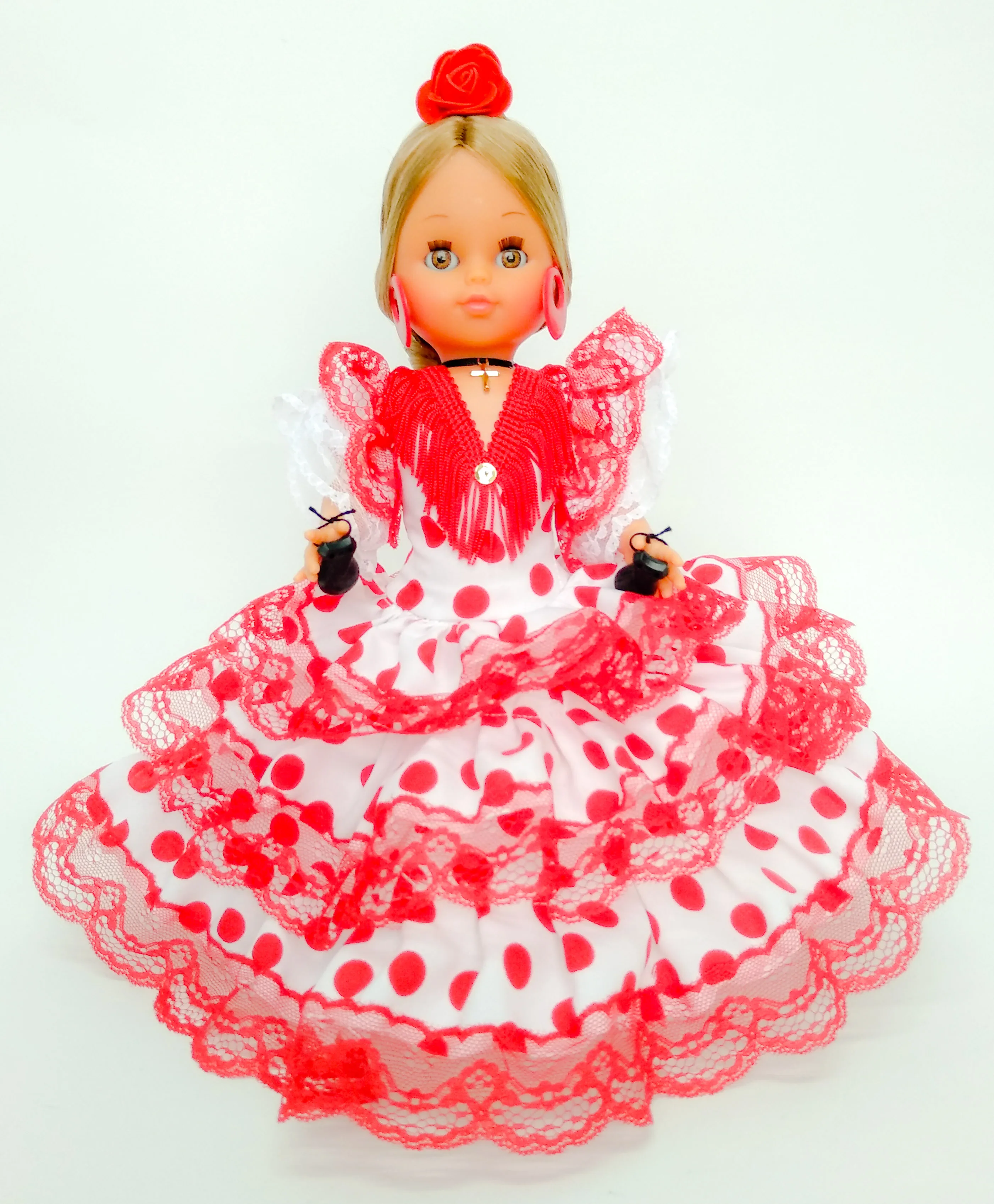Muñeca colección andaluza flamenca de 20 cm Folk Artesanía nueva edición 