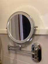 Bathroom Mirror Cosmetic Wall-Mounted Touch Led Dimming Adjustable Magnification