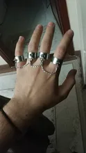 Anillos Punk Cool Hip Pop multicapa ajustables, Cruz y cadena, cuatro anillos abiertos de aleación para mujer y hombre, regalo de joyas de fiesta