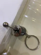 Engranaje del coche caja llavero para hombres y mujeres de Manual de 6 velocidades coche-estilo llavero de engranaje mando Cambio de palo regalo Souvenir caliente