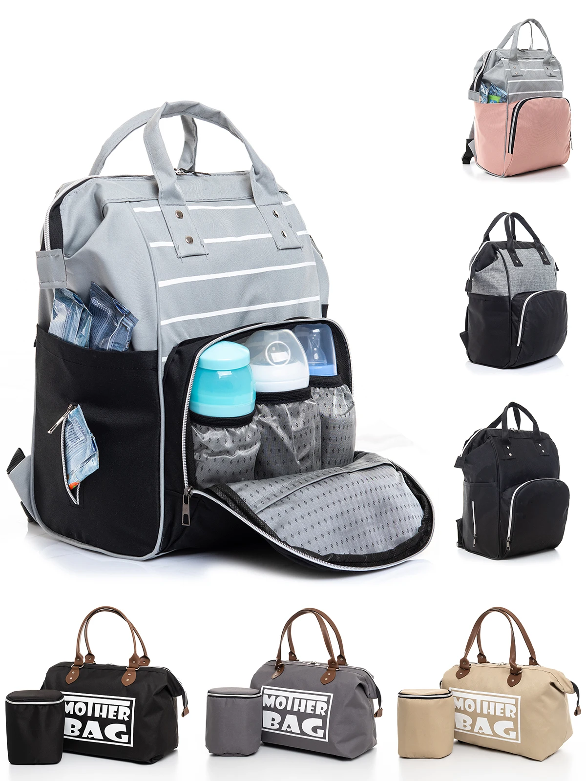 Diaper Bag Baby Changing Item Nappy Stuff For Mom Carrier Accessories Newborn Kids Travel Products Pram Maternity Backpack
Diaper Bag Baby Changing Item Nappy Stuff For Mom Carrier Accessories Newborn Kids Travel Products Pram Maternity Backpack