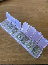 Un juego caja 3 4 5 6 7 8 10mm 8 colores anillos abiertos anillos divididos lazo de enlace para DIY joyería que hace conector