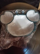 Bebé de lechón de silicona vajilla para bebé de dibujos animados cangrejo Anti-caída de la placa de la cena infantil niños alimentos complementarios tazón de platos