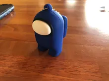 Llavero con colgante de mochila de juguete, bonito juego Popular de dibujos animados entre nosotros