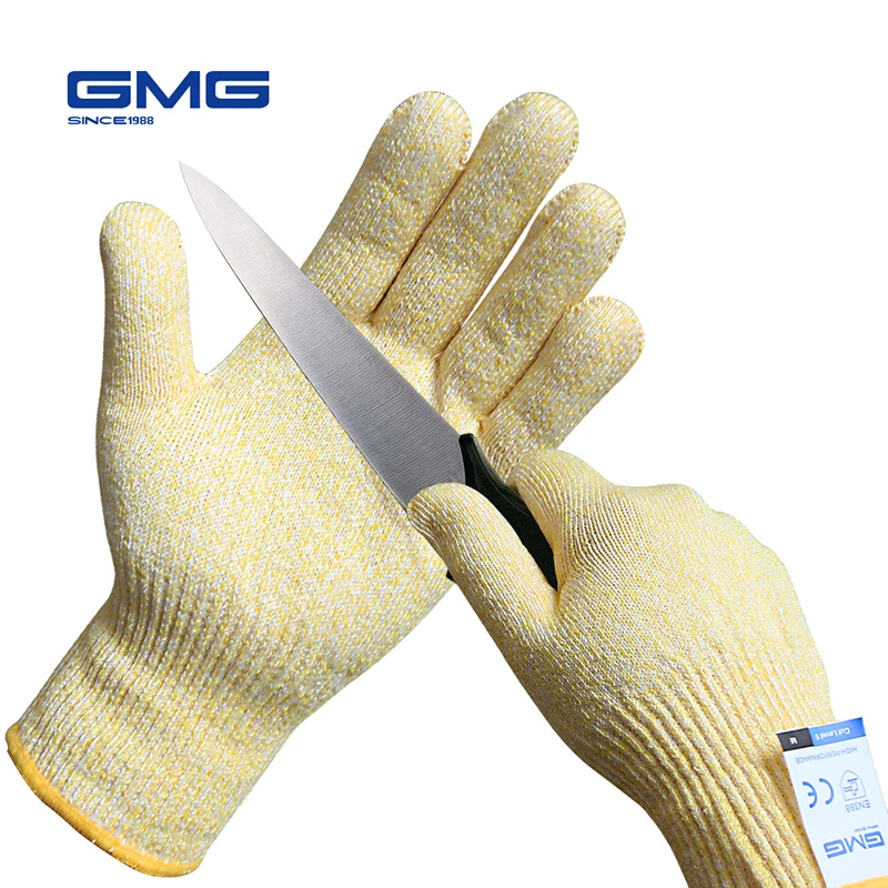 Anti Cut Proof Gloves GMG Yellow HPPE EN388 Anti-cut Level 5 Safety Work Gloves For Kitchen Cut Resistant Gloves
Anti Cut Proof Gloves GMG Yellow HPPE EN388 Anti-cut Level 5 Safety Work Gloves For Kitchen Cut Resistant Gloves