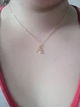 NPKDS-collar con letra de 26 letras, cadena con letras, colgante de joyería minimalista de oro