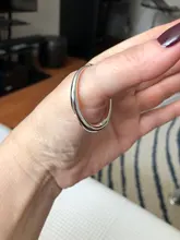 Pendientes de aro grandes y lisos para mujer, aretes de Plata de Ley 925, pendientes de bucle redondos simples para fiesta, joyería