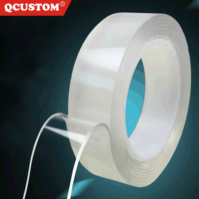 QCUSTOM Magic-Tape Reuse Acrylic Nano Transparent No-Trace Waterproof Cleanable 1MM 1/3/5m Removable cinta doble cara adhesiva 9
QCUSTOM Magic-Tape Reuse Acrylic Nano Transparent No-Trace Waterproof Cleanable 1MM 1/3/5m Removable cinta doble cara adhesiva 9