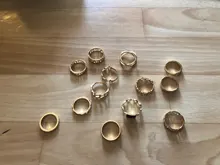 KSRA-anillos de nudillos de estrella de oro Vintage para mujer, anillos de cristal bohemio, Estrella creciente geométrica, conjunto de anillos de dedo para mujer, joyería 2020