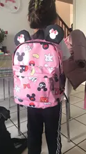 Mochila escolar de dibujos animados de Disney para niños y niñas, morral escolar de Mickey para guardería, a la moda