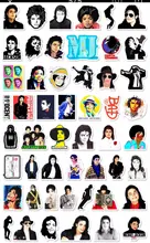 10/50 Uds Michael Jackson pegatinas de grafiti DIY Adhesivo resistente al agua de PVC calcomanías para Skateboard refrigerador portátil pegatinas para guitarra