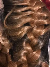 Anogol-trenzas dobles prearrancadas pelo sintético con malla frontal y pelo de bebé, color negro, marrón, raíces oscuras, Rubio degradado