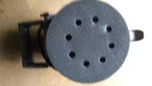 Almohadilla de interfaz de esponja suave de 8 agujeros para lijado, discos de lijado de gancho y bucle para pulido de superficie irregular, 5 pulgadas (125mm), 2 uds.