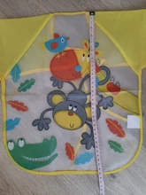 Delantal de manga larga con dibujos animados para bebé, Baberos para comer, ropa para pintar, accesorios infantiles