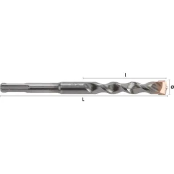 DRILL BIT FASTERPLUS 16X210 MM REF.1201 CONCRETE ENGAN.SDS PTA.1 PLAQ.2 COR