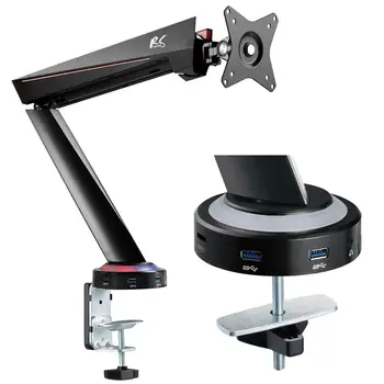 NanoRS 1-slot Gaming Monitor Mount Desktop Full Motion 17-32" 2X USB 3.0 microphone/headphone connection1x USB 3.0 (Micro-B) LED
NanoRS 1-slot Gaming Monitor Mount Desktop Full Motion 17-32" 2X USB 3.0 microphone/headphone connection1x USB 3.0 (Micro-B) LED